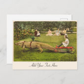 Personalisierte Alligator-Postkarte Postkarte (Vorne/Hinten)