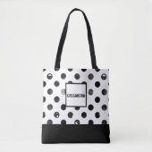 Personalisierte Allover Polka Dot Tasche (Vorderseite)