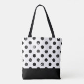 Personalisierte Allover Polka Dot Tasche (Rückseite)