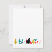 Personalisierte Alpaca-Notecards Mitteilungskarte (Rückseite)