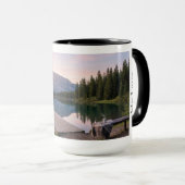 Personalisierte Alpen Bergsee Natur Landschaft Tasse (VorderseiteRechts)