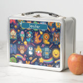 Personalisierte Alphaland Kinder Lunchbox Blue St (Beispiel)