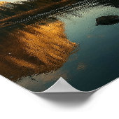 Personalisierte Alpinreflektionswand drucken Poster (Ecke)