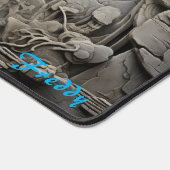 Personalisierte, als "Stone Image Desk Mat" markie Schreibtischunterlage (Ecke)