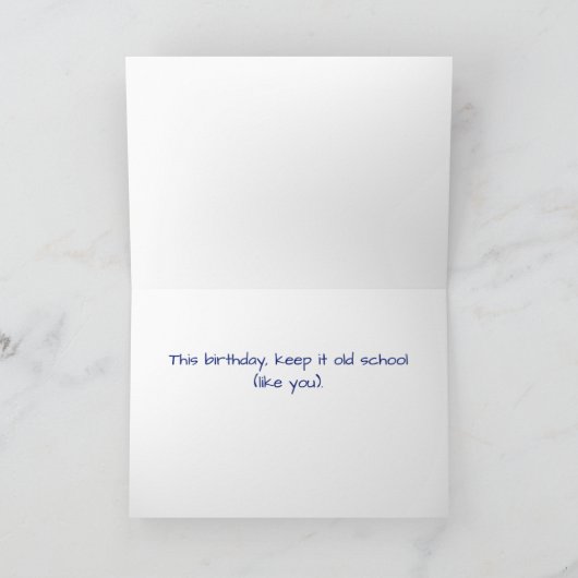 Personalisierte alte karte (Innenseite)