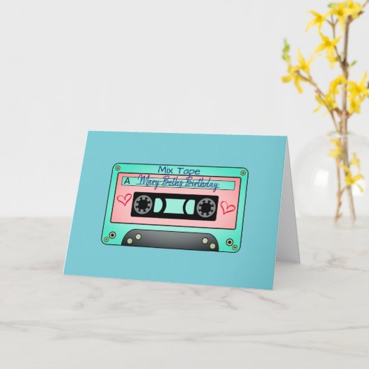 Personalisierte alte karte (Gelbe Blume)