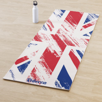 Personalisierte alte Vintage-Grunge-Flagge des Ver Yogamatte