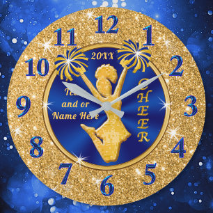 Personalisierte ältere Cheerleader-Geschenk-Ideen Große Wanduhr