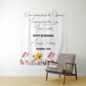 Personalisierte Altersvorsorge Blanket Blume kunde Wandteppich (Beispiel)