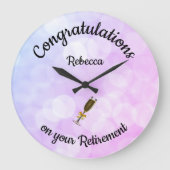 Personalisierte Altersvorsorge Große Wanduhr (Vorderseite)