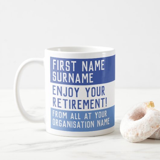Personalisierte Altersvorsorge Kaffeetasse (Mit Donut)