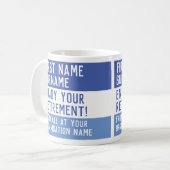 Personalisierte Altersvorsorge Kaffeetasse (Vorderseite Links)