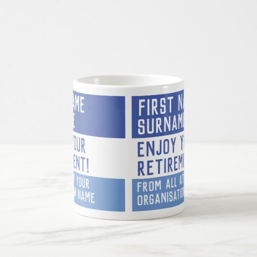 Personalisierte Altersvorsorge Kaffeetasse (Mittel)