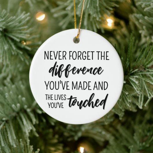 Personalisierte Altersvorsorge modern und elegant Keramik Ornament (Baum)