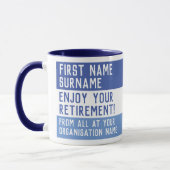 Personalisierte Altersvorsorge Tasse (Links)