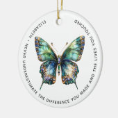 Personalisierte Altersvorsorge Vielen Dank Keramik Ornament (Links)