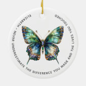 Personalisierte Altersvorsorge Vielen Dank Keramik Ornament (Hinten)