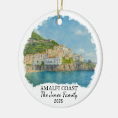 Personalisierte Amalfi-Küstenverzierung, Italien Keramik Ornament (Links)