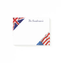 Personalisierte American British Flags Patriotic