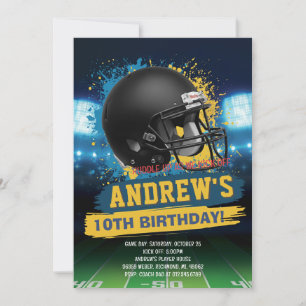 Personalisierte American-Football-Übertragungsfeie Einladung