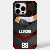 Personalisierte American Hockey Number & Name Case-Mate iPhone Hülle (Rückseite)