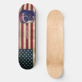 Personalisierte American I Liebe Mops Skateboard (Vorderseite)