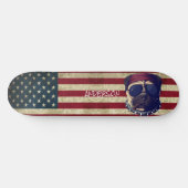 Personalisierte American I Liebe Mops Skateboard (Horizontal)