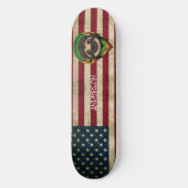 Personalisierte American Niedlich Sloth Skateboard (Vorderseite)