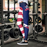 Personalisierte amerikanische Flagge 4. Juli Leggings<br><div class="desc">Stell dich mit diesen einzigartigen Leggings von der Menge ab! Diese Leggings, die mit Ihrem Namen und der US-Flagge abgestimmt sind, werden Sie sicher wie einen echten Amerikaner fühlen. Egal ob Sie im Fitnessraum sind oder einfach nur auf der Suche sind, machen Sie sich mit diesen stilvollen Leggings ein Bild....</div>