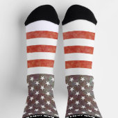 Personalisierte amerikanische Flagge mit Namen der Socken (Oben)