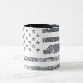 Personalisierte amerikanische Flagge mit Sattelsch Tasse