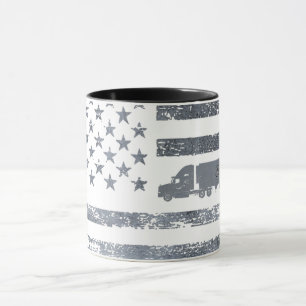 Personalisierte amerikanische Flagge mit Sattelsch Tasse