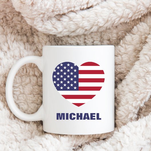 Personalisierte amerikanische Flagge oder Ihr Bild Kaffeetasse