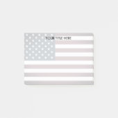 Personalisierte amerikanische Flagge Post-it Klebezettel (Vorderseite)