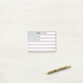 Personalisierte amerikanische Flagge Post-it Klebezettel (Auf Schreibtisch)