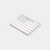 Personalisierte amerikanische Flagge Post-it Klebezettel (angewinkelt)