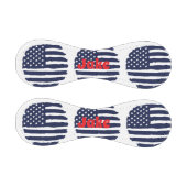 Personalisierte amerikanische Flagge und Name Baseball (Paneele)