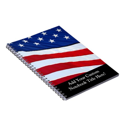 Personalisierte amerikanische Flaggen-patriotische Notizblock (Rechte Seite)