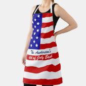 Personalisierte amerikanische Flaggen-Schürze Schürze (InSitu)