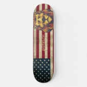 Personalisierte Amerikanische Goldene Lion Skateboard (Vorderseite)