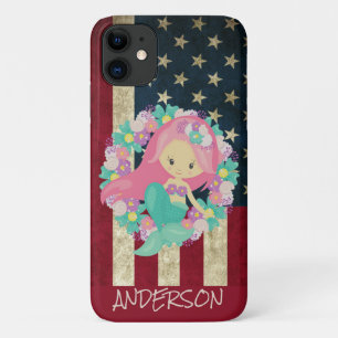 Personalisierte amerikanische Mermaid Case-Mate iPhone Hülle