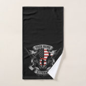 Personalisierte amerikanische Veteran Proud Vet US Badhandtuch Set (Handtuch)