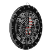 Personalisierte amerikanische Veteran Proud Vet US Dartscheibe (Vorderseite Links)