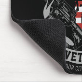 Personalisierte amerikanische Veteran Proud Vet US Mousepad (Ecke)