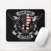 Personalisierte amerikanische Veteran Proud Vet US Mousepad (Mit Mouse)