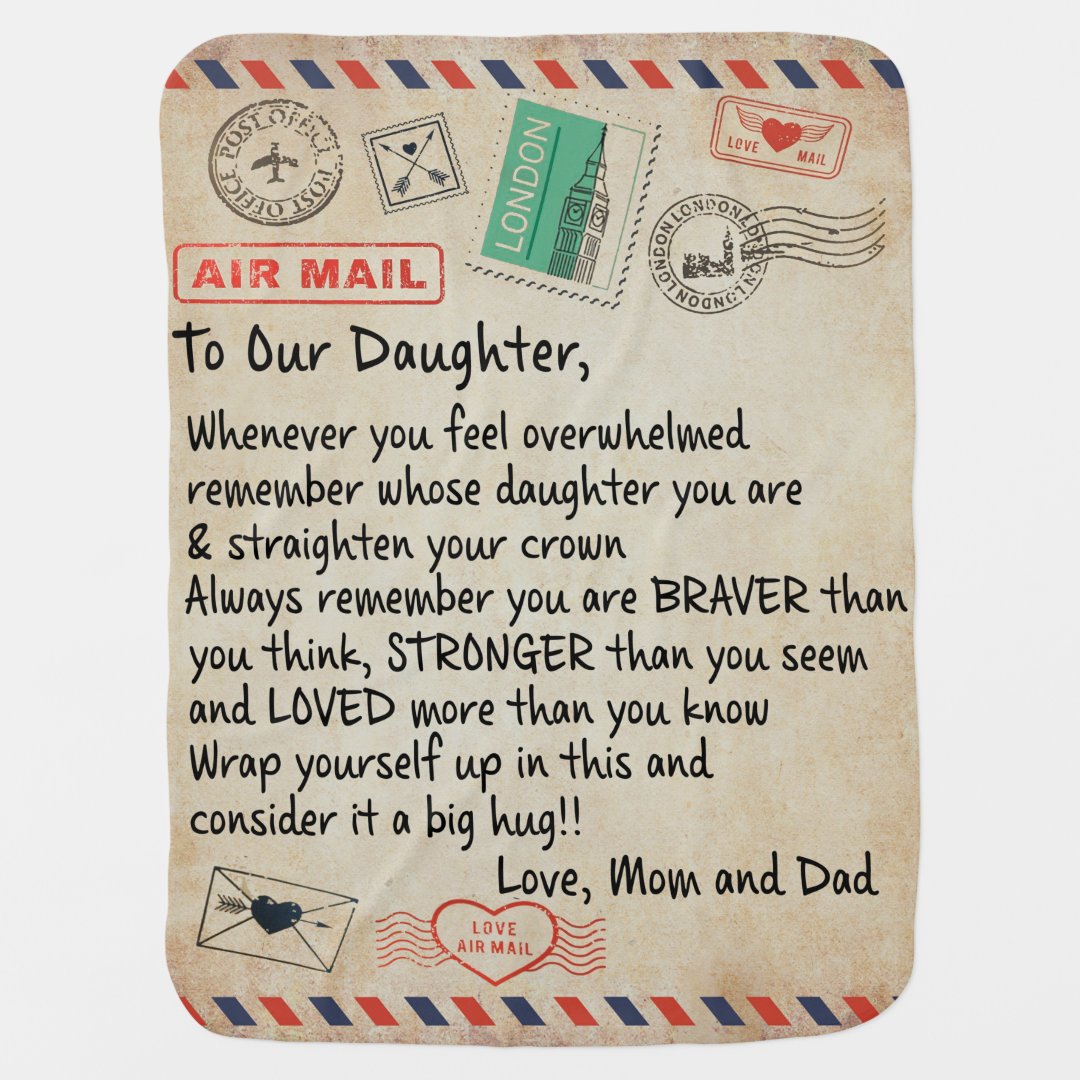 Personalisierte an unsere Sohn Liebe Brief von der Babydecke Zazzle.de