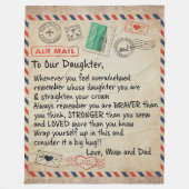 Personalisierte an unsere Sohn Liebe Brief von Mam Fleecedecke (Vorderseite)