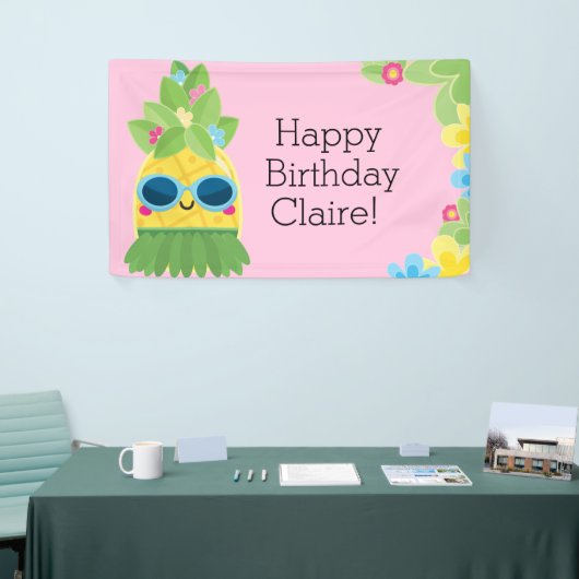 Personalisierte Ananas Banner (Messeveranstaltung)