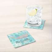 Personalisierte Ananas Bar Drink Coasters Rechteckiger Pappuntersetzer (Vor Ort)