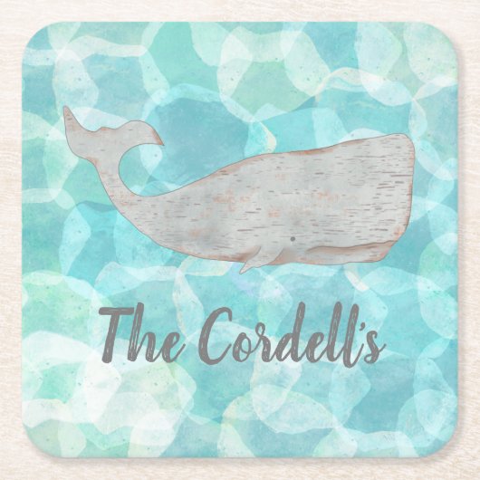 Personalisierte Ananas Bar Drink Coasters Rechteckiger Pappuntersetzer (Vorderseite)